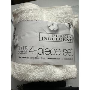 Purely Indulgent 4-piece Egyptian Cotton (missing one washcloth)